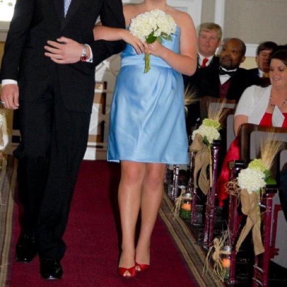 Alfred Angelo light blue bridesmaid dress - Picture 1 of 8